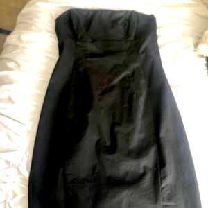 Black strapless Express dress size 6